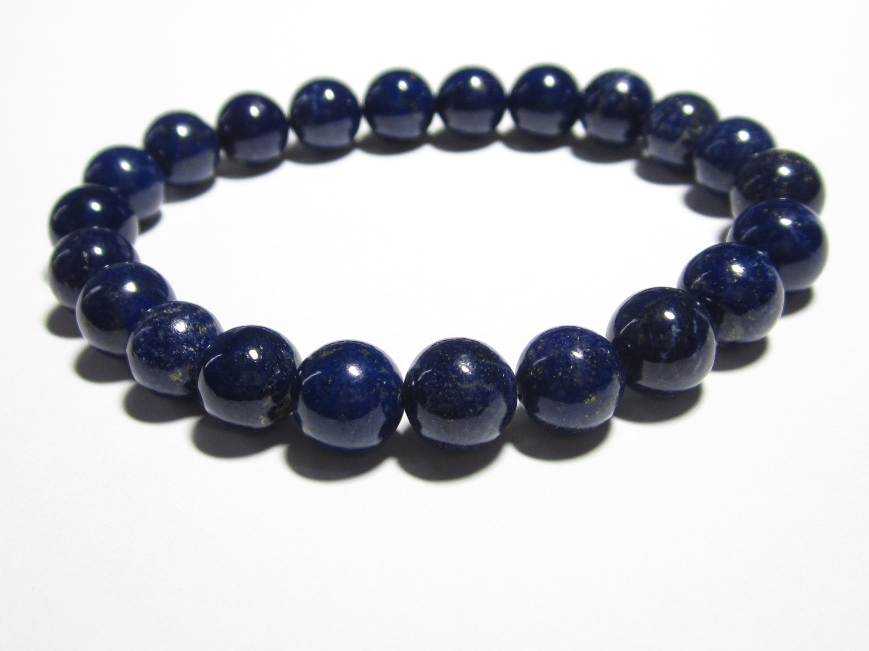 幸運を呼ぶパワーストーン　ラピスラズリブレスレッ10mmト 