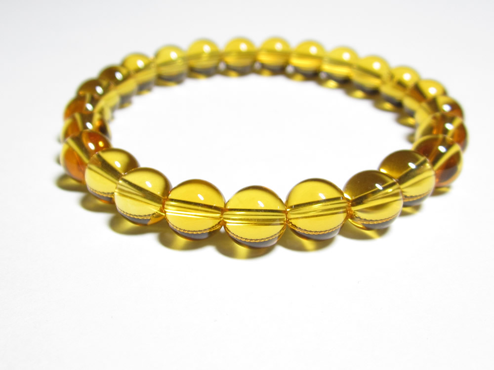 シトリンブレスレット8mmのパワーストーンブレスレット