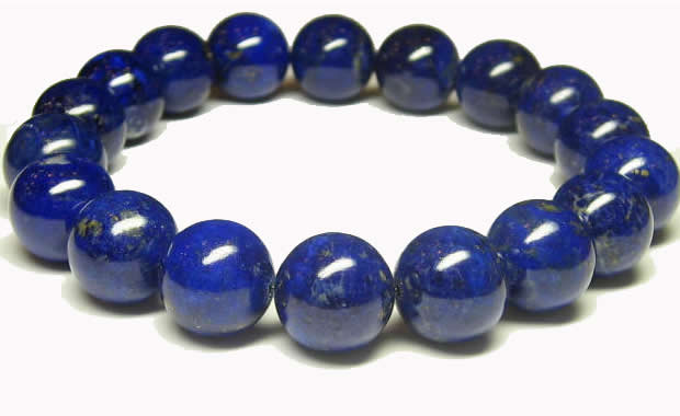 幸運を呼ぶパワーストーン　ラピスラズリブレスレット12mm 