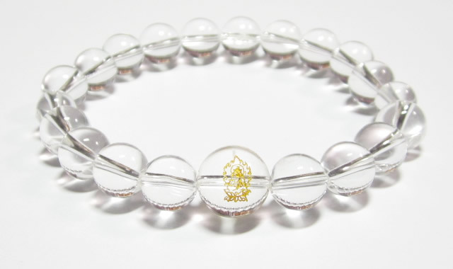 自分の干支守護神【虚空蔵菩薩】丑年・寅年の干支守護石 ・十二支守り本尊 数珠水晶ブレスレット・パワーストーンブレスレット