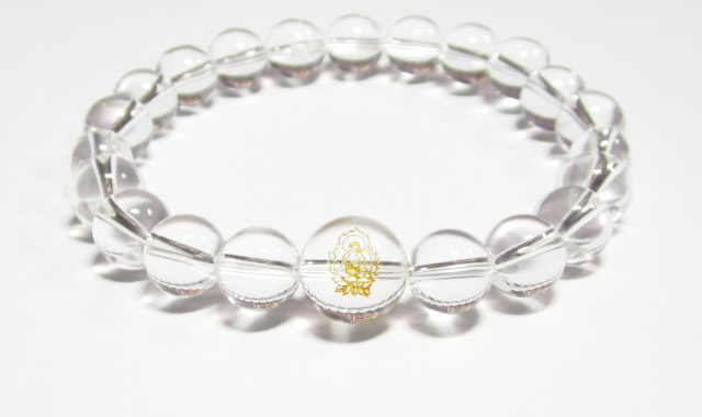 自分の干支守護神【阿弥陀如来】戌年・亥年の干支守護石 ・十二支守り本尊 数珠水晶ブレスレット・パワーストーンブレスレット