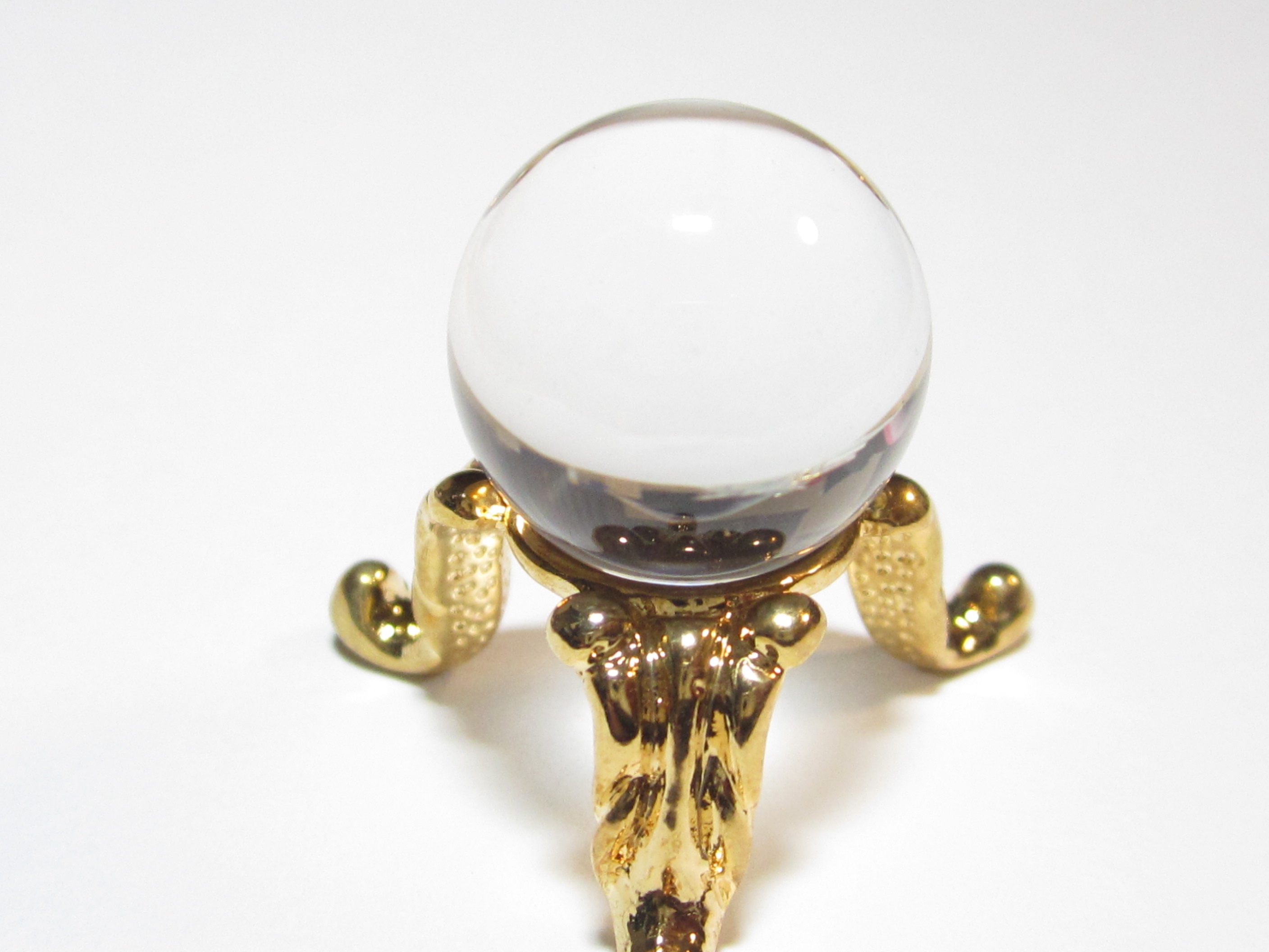 水晶玉18mm台座　宝くじ当選グッズ