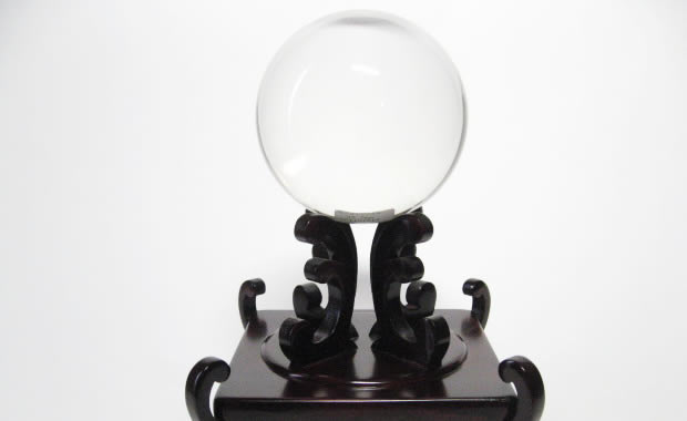 最高級 天然 水晶玉87.7mm　鑑別書・木製台座付