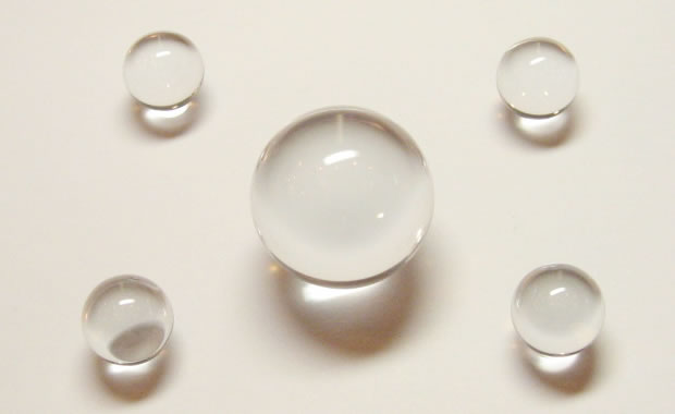 地鎮祭の準備に浄化済み/四方地鎮 魔除け水晶玉0.9寸セット