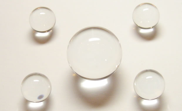 地鎮祭の準備に浄化済み・四方地鎮 魔除け水晶玉1.0寸セット