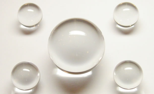 地鎮祭の準備に浄化済み四方地鎮魔除け水晶玉1.2寸セット