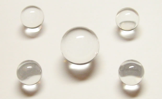 地鎮祭の準備に浄化済み四方地鎮 魔除け水晶玉18mmセット