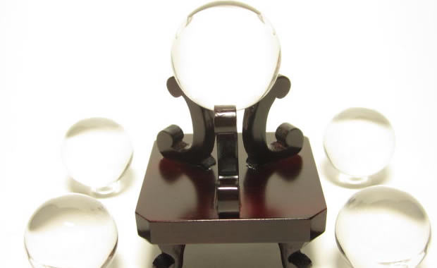 地鎮祭の準備に浄化済み四方地鎮 魔除け水晶玉38mmセット