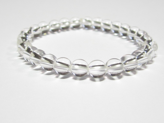 最高級 天然 水晶 6mmブレスレット