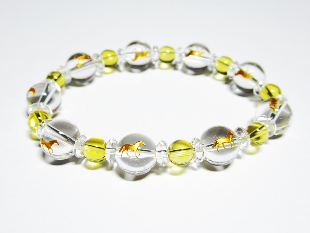 パワーストーンブレスレット・金運(馬九行く)うまくいくブレスレット 女性用サイズ