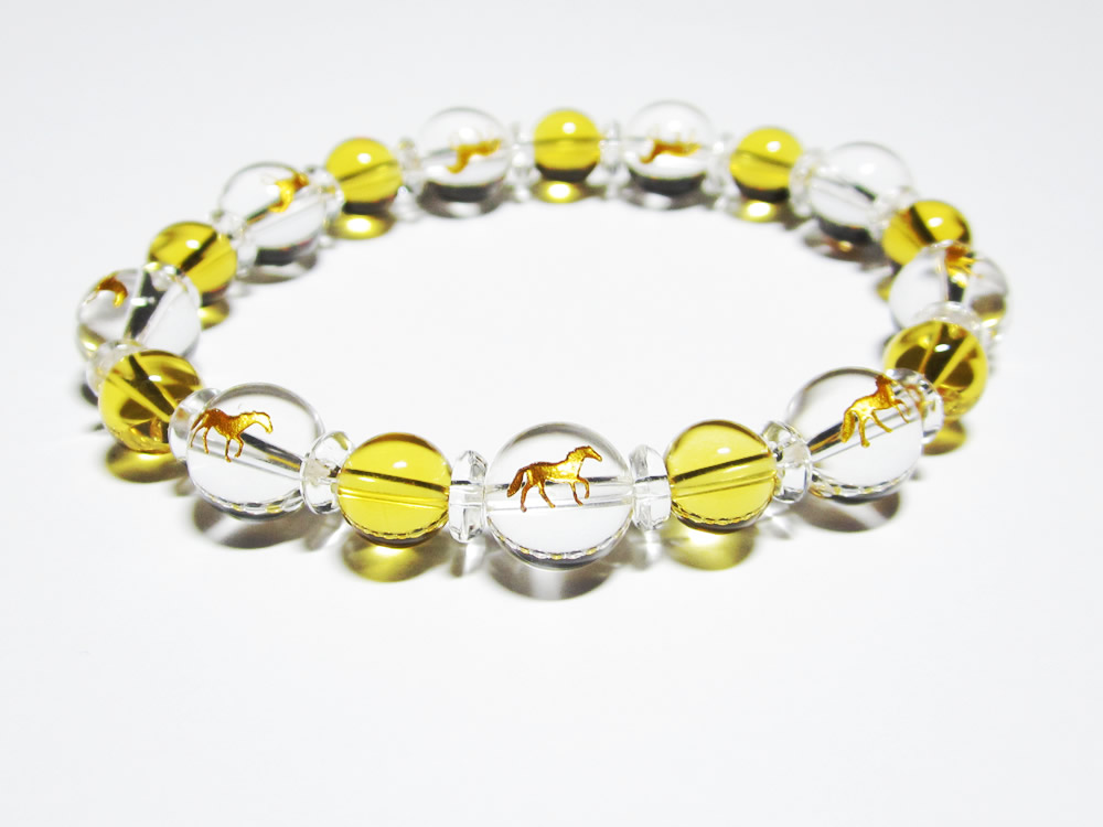 パワーストーンブレスレット・金運(馬九行く)うまくいくブレスレット 男性用サイズ