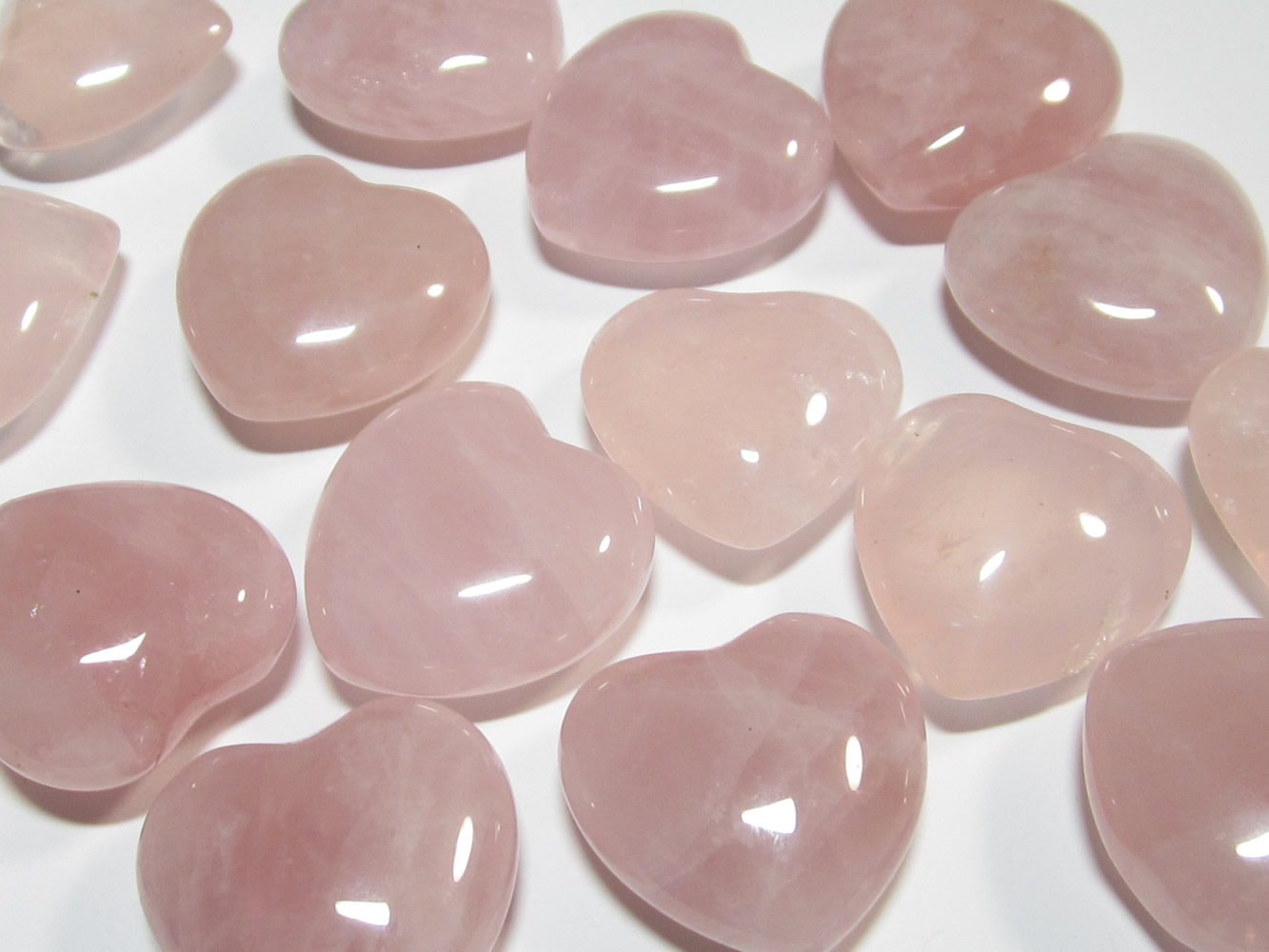 愛の石 ローズクォーツハート・恋愛運・結婚運アップのお守り