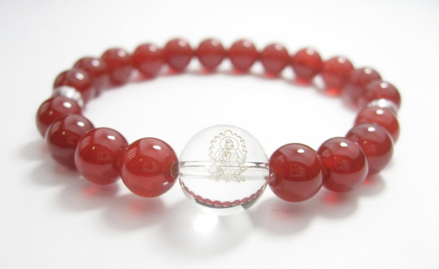 パワーストーン干支守護神・守り本尊の赤メノウブレスレット