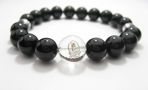 干支守護神・十二支守り本尊 守護石オニキスブレスレット10mm