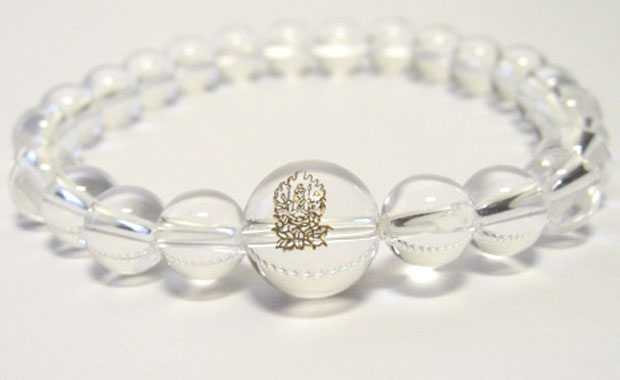 干支守護石【千手観音 子年】水晶パワーストーンブレスレット