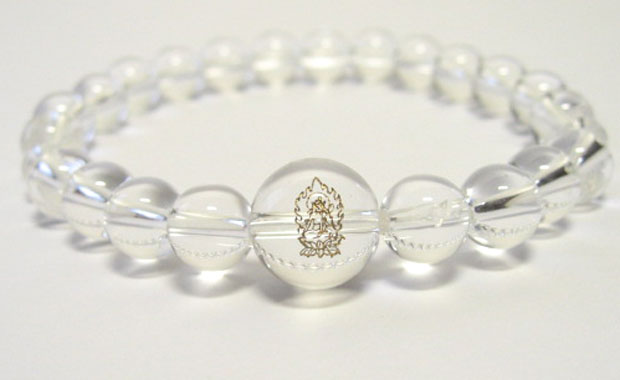 干支守護石【虚空蔵菩薩 丑年寅年】水晶パワーストーンブレスレット