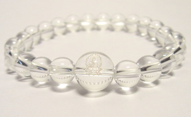 干支守護石【大日如来 未年・申年】水晶パワーストーンブレスレット