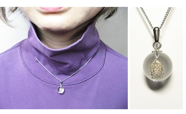 干支守護神水晶玉チェーンネックレス・パワーストーン お守り ネックレス