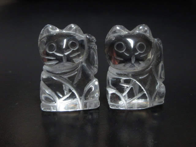 水晶招き猫