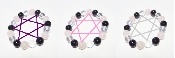 パワーストーン最強六芒星の恋愛運結婚運ブレスレット