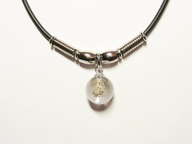 干支守護神 水晶玉パワーストーン メンズ ネックレス