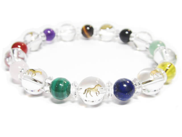 パワーストーンブレスレット・開運(馬九行く)うまくいくブレスレット 男性用サイズ