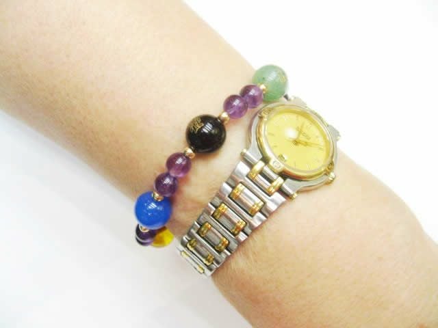 厄年の七色女性パワーストーンブレスレット