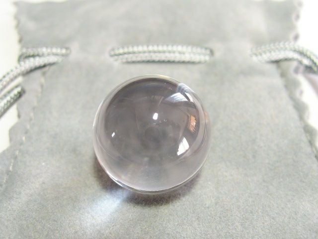 最高級 天然 水晶玉15mm　袋付き