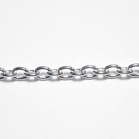シルバーネックレス　クサリ型チェーン50cm