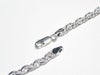 シルバーネックレス　クサリ型チェーン50cm