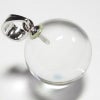 最高級天然水晶丸玉にシルバーの大きなオリジナルバチカン金具をつけた大粒の水晶玉ペンダントトップです。