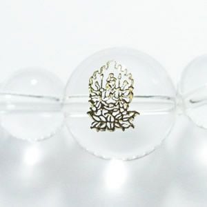 干支守護神 千手観音菩薩　水晶8mm数珠ブレスレット