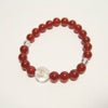 【文殊菩薩】卯年の干支守護神・干支守護石 赤メノウパワーストーンブレスレット