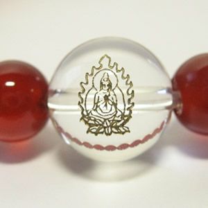 干支守護神 普賢菩薩　赤メノウ8mm数珠ブレスレット