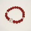 干支守護神 勢至菩薩　赤メノウ8mm数珠ブレスレット