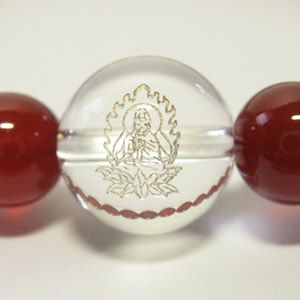 干支守護神 大日如来　赤メノウ8mm数珠ブレスレット