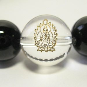 干支守護神 普賢菩薩　オニキス10mm数珠ブレスレット