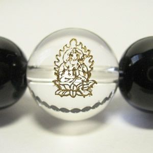 干支守護神 勢至菩薩　オニキス10mm数珠ブレスレット