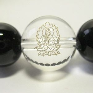 干支守護神 大日如来　オニキス10mm数珠ブレスレット