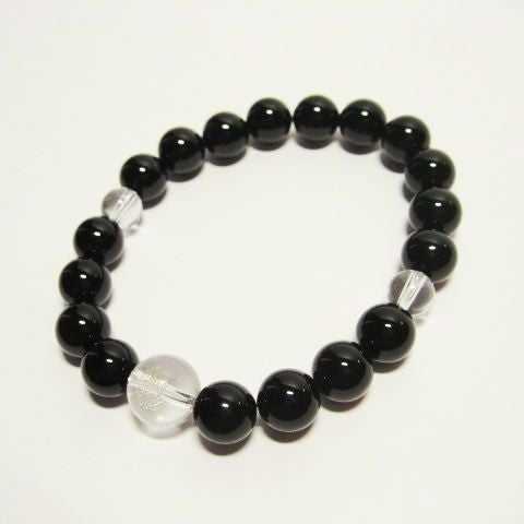 干支守護神【大日如来】未年・申年の干支守護石 オニキスパワーストーンブレスレット