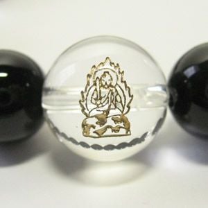 干支守護神 不動明王　オニキス10mm数珠ブレスレット