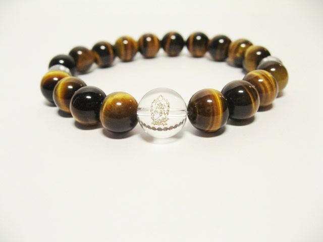 干支守護神【虚空蔵菩薩】丑年・寅年の干支守護石 ・十二支守り本尊タイガーアイブレスレット