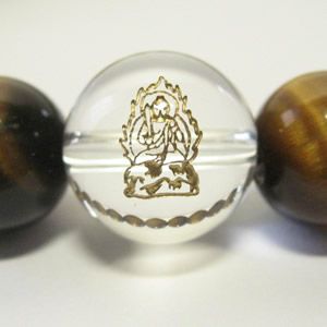 干支守護神 不動明王　タイガーアイ10mm数珠ブレスレット