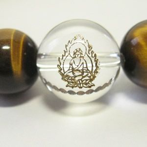 干支守護神 阿弥陀如来　タイガーアイ10mm数珠ブレスレット