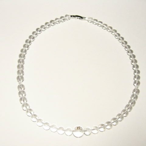 干支梵字 マン 水晶8mm/10mm数珠ネックレス50cm/60cm