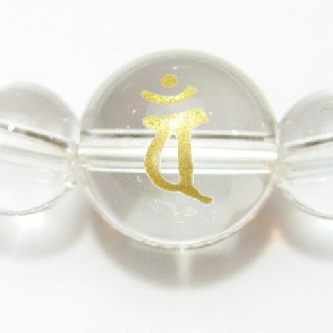 干支梵字 バン 水晶8mm/10mm数珠ネックレス50cm/60cm