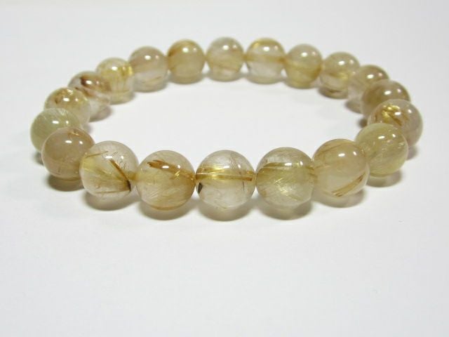 パワーストーン ブレスレット メンズ 金運・ルチルクォーツ ブレスレット