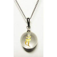 【未年・申年】パワーストーン干支梵字バン 大日如来 水晶玉ネックレス