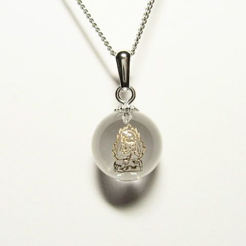 干支守護神「不動明王」守護石水晶玉パワーストーンネックレス