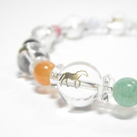 開運(馬九行久)うまくいくブレスレット 女性用サイズ